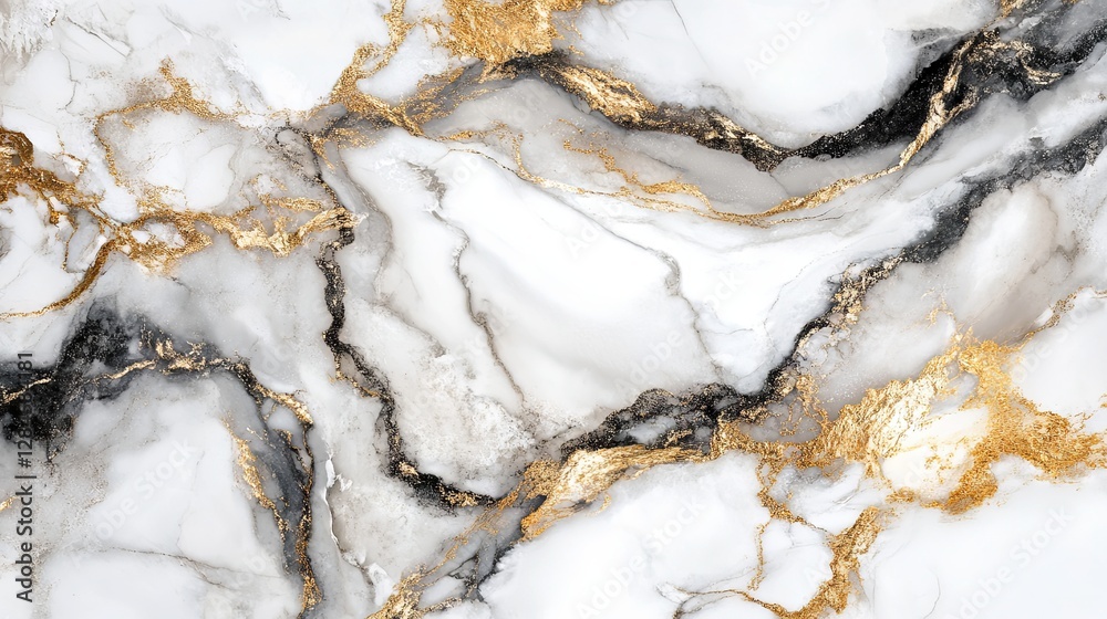 Premium black marble background with gold metallic streaks Premium black marble background with gold metallic streaks