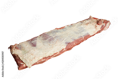 A piece of mutton meat on a transparent background .