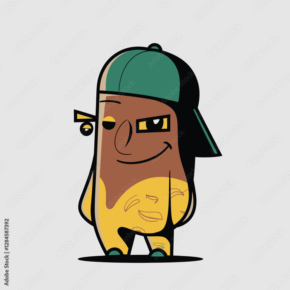 Obraz premium 2d vector illustration for cartoon character design for kids and comic book stickers printing and cartoon movie 