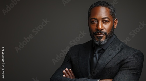 Confident man in a formal suit portrait. photo