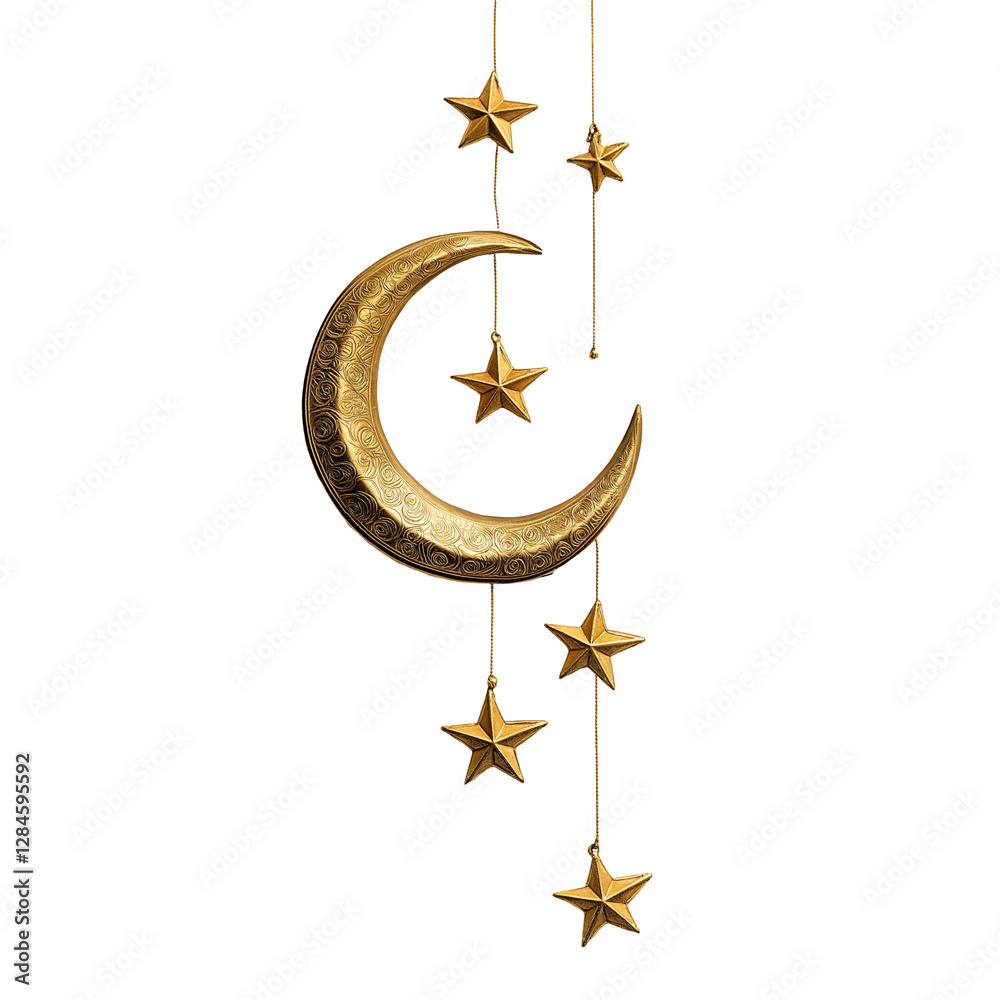 Naklejka premium Crescent and Star Symbol | Islamic Emblem, Religious Icon