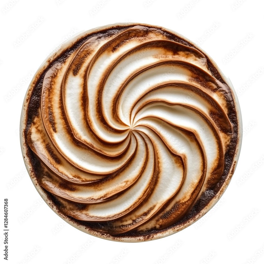 Fototapeta premium Swirled Chocolate Cream
