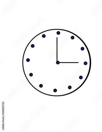 Vector Time and Clock icons in thin line style.