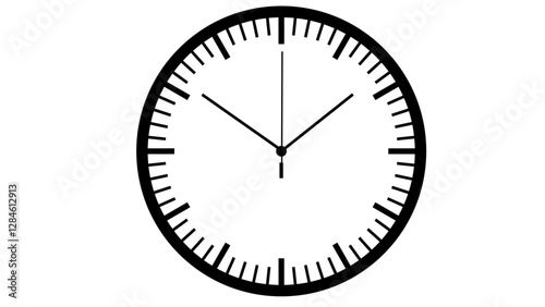 Clock icon set. Time clock icons collection. Line clocks symbol isolated on white background - stock vector.