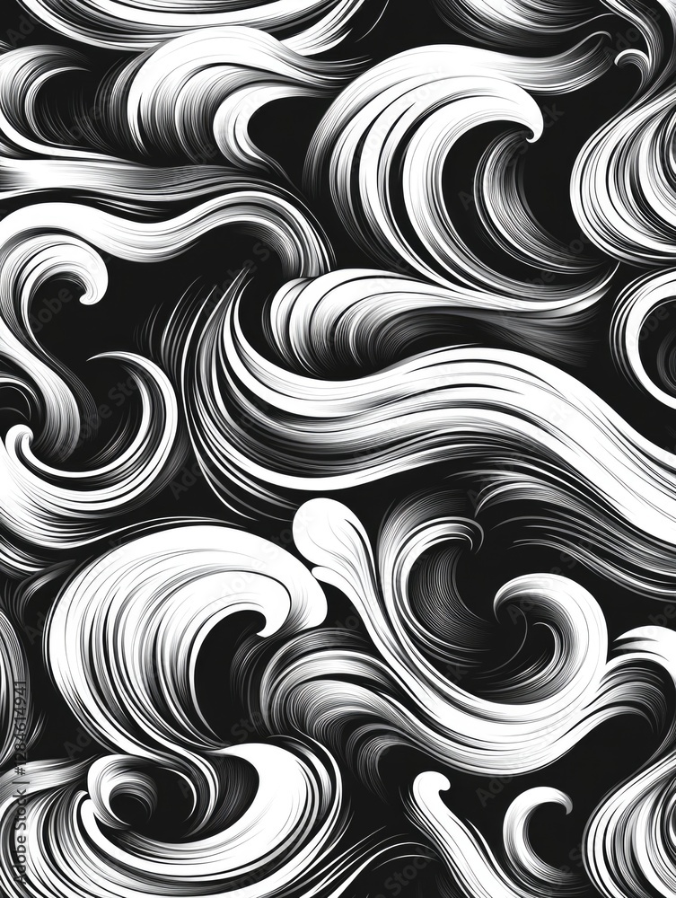 Abstract art with swirling lines. Abstract art with swirling lines.