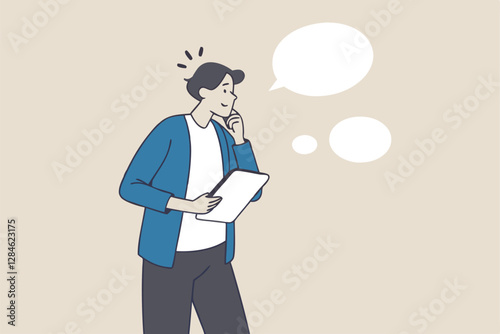 Note taking or minutes of meeting, conclusion or summary, education lecture or write important information concept, confidence businessman taking note in the meeting while listen to others information