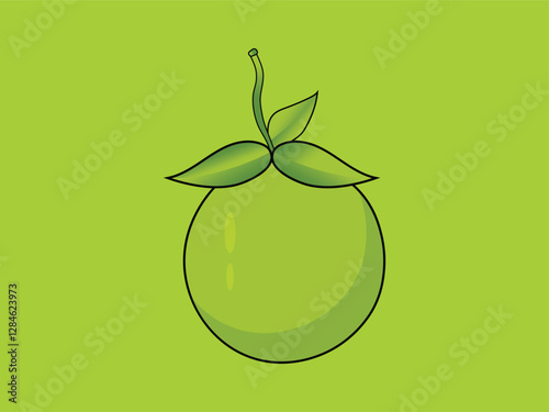 Fresh Green Sweet Lime illustration