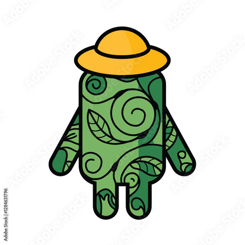 2d vector illustration for cartoon character design for kids and comic book stickers printing and cartoon movie 
