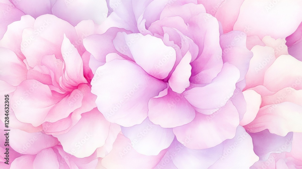 Peonies bursting with blush pink and deep magenta hues showcasing hand-drawn elegance in watercolor botanical art Peonies bursting with blush pink and deep magenta hues showcasing hand-drawn elegance in watercolor botanical art