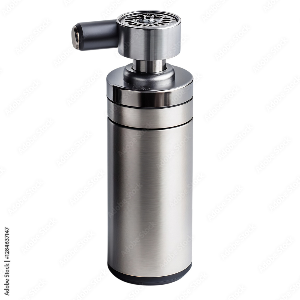 A High Performance Portable Coffee Grinder Isolated on Transparent Background A High Performance Portable Coffee Grinder Isolated on Transparent Background