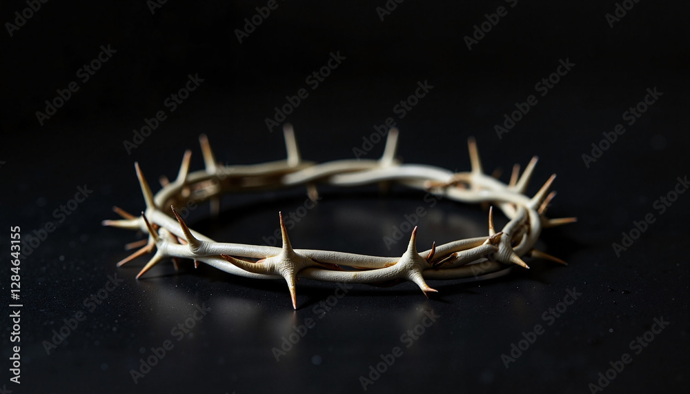 Crown of Thorns on a Dark Background