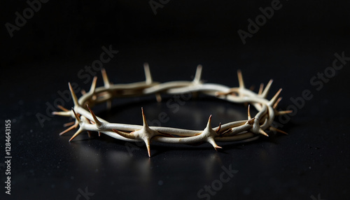 Obraz na płótnie Crown of Thorns on a Dark Background w salonie