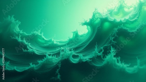 Abstract Green Fractal Waves