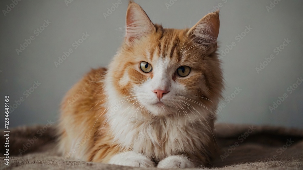 Obraz premium cat on a white background