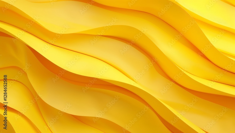 The composition features a yellow abstract background with smooth, wavy lines creating a dynamic visual effect, suggesting energy and warmth The composition features a yellow abstract background with smooth, wavy lines creating a dynamic visual effect, suggesting energy and warmth