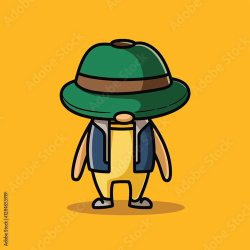 2d vector illustration for cartoon character design for kids and comic book stickers printing and cartoon movie 
