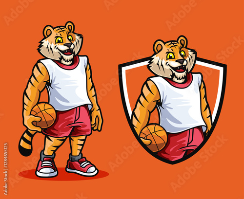 Tiger Basketball Mascot Design