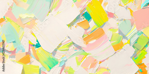 Pastel brushstrokes painting. Abstract texture background for design, banner, card, poster with text space.