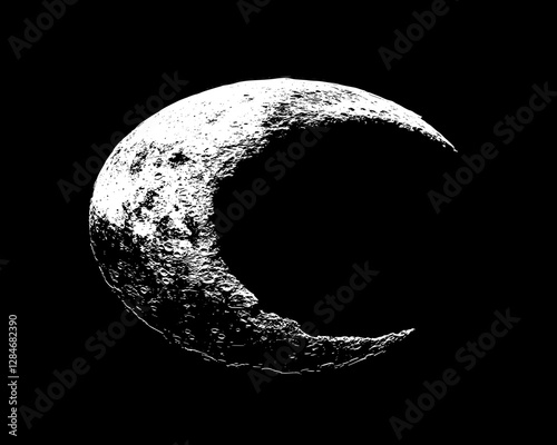 Fractured Moon: A Celestial Spectacle