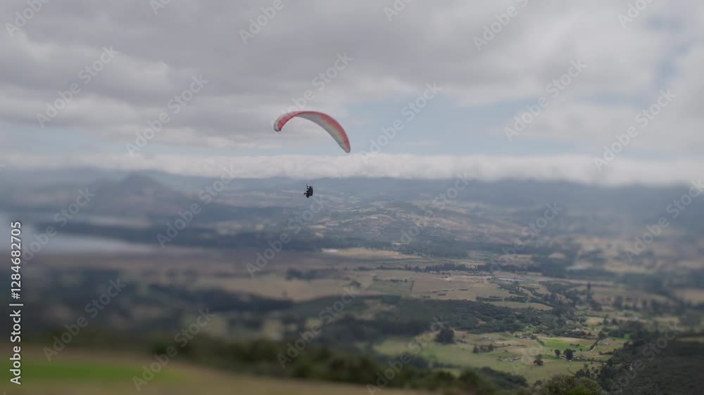Paragliding flight sky soar like a bird of freedom Paragliding flight sky soar like a bird of freedom