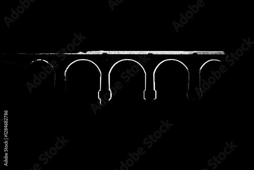 Elegant Architectural Bridge Silhouette