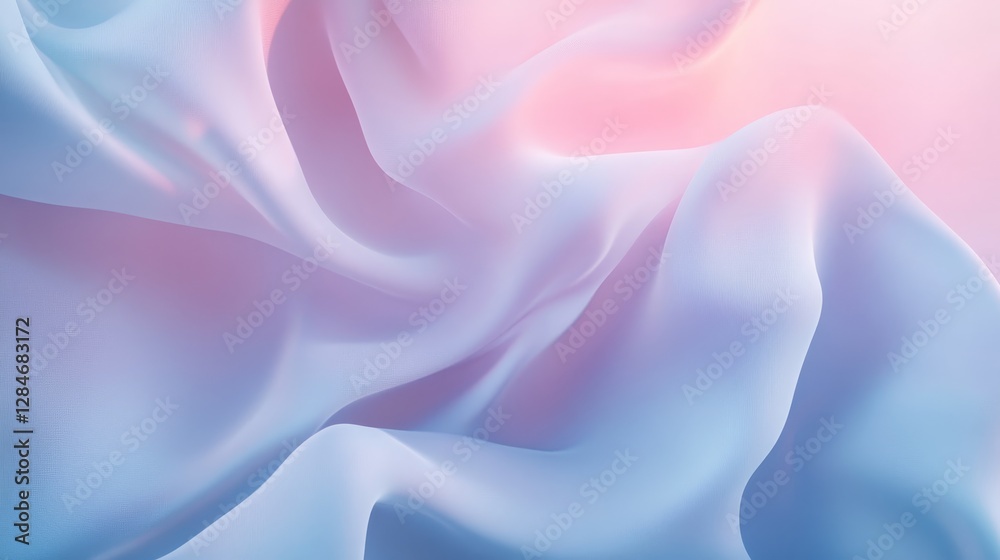 Fototapeta premium Vibrant Pastel Colors Blend Seamlessly in an Abstract Design, Creating a Serene and Calming Atmosphere Perfect for Digital Backgrounds