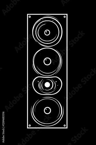 Stylish Speaker Illustration