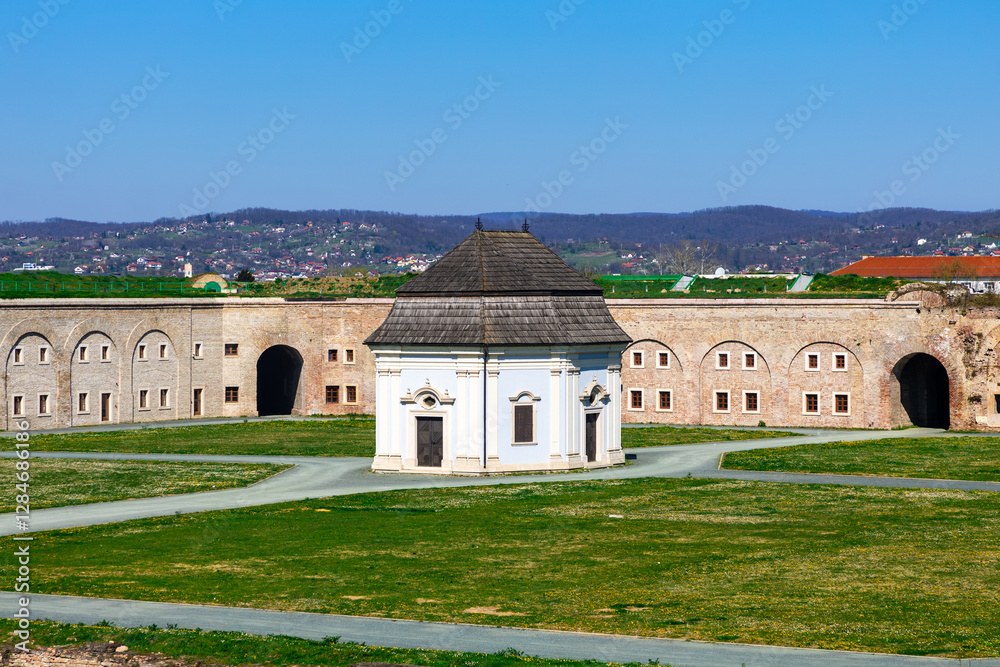The Fortress of Slavonski Brod on a sunny day The Fortress of Slavonski Brod on a sunny day