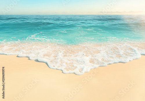 Strand mit türkisfarbenem Wasser photo