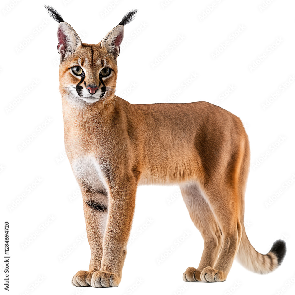Obraz premium puma cub 4 months old standing