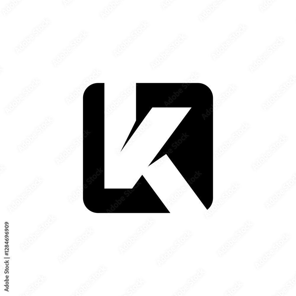 logo k icon in a box logo k icon in a box