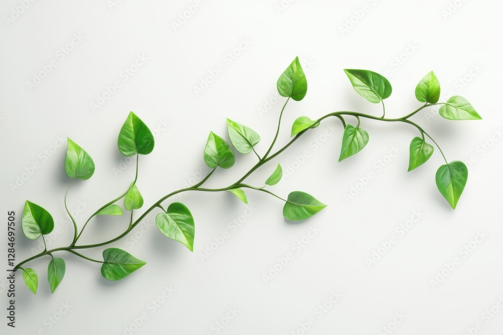 Obraz premium 3D Vine Icon Isolated and White Background
