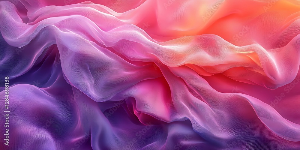 Obraz premium Vibrant Gradient Fabric Texture