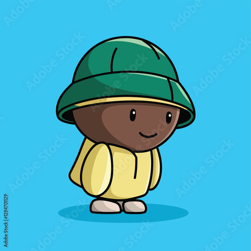2d vector illustration for cartoon character design for kids and comic book stickers printing and cartoon movie 
