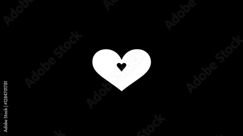 Simple Heart Symbol Graphic Design