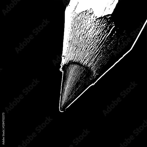 Close Up of a Pencil Lead