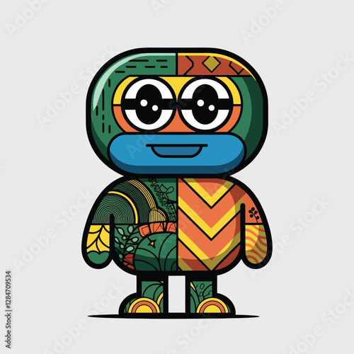2d vector illustration for cartoon character design for kids and comic book stickers printing and cartoon movie 
