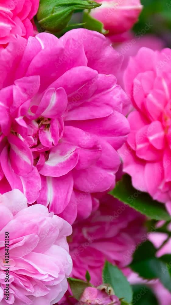 pink roses on a background of green leaves pink roses on a background of green leaves