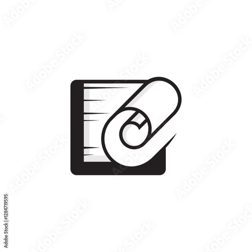 vector illustration of a wood shavings
