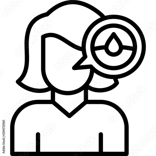 Skin Check line icon