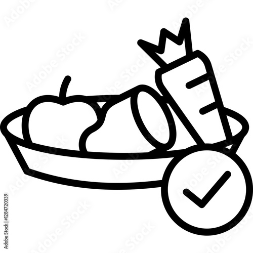 Healthy Food line icon