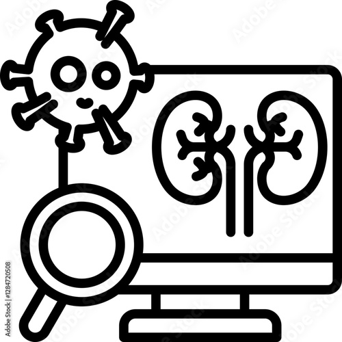 Cancer Screening line icon