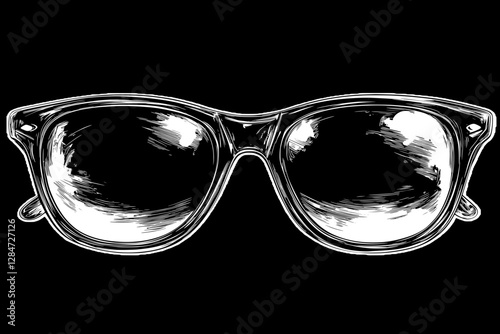 Stylish Retro Sunglasses Graphic Design