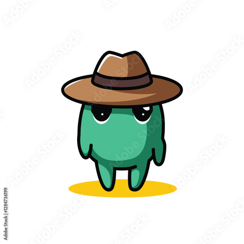 2d vector illustration for cartoon character design for kids and comic book stickers printing and cartoon movie 
