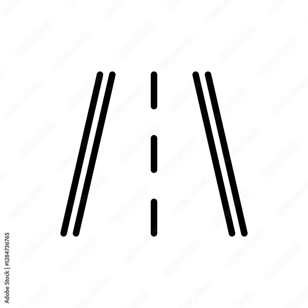 road icon vector design illustration template in trendy style road icon vector design illustration template in trendy style