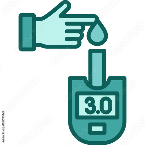 Blood Sugar solid icon