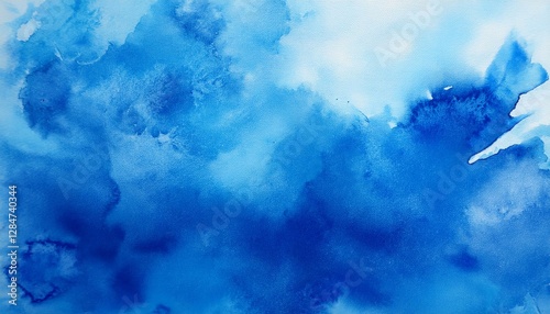 abstract blue watercolor background texture