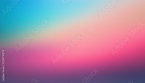 Abstract pink pastel holographic blurred grainy gradient background texture. Colorful digital grain soft noise effect pattern. Lo-fi multicolor vintage retro design.