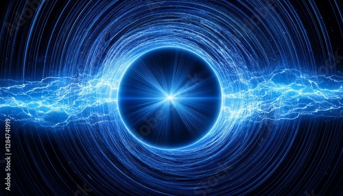 blue power energy graphic background