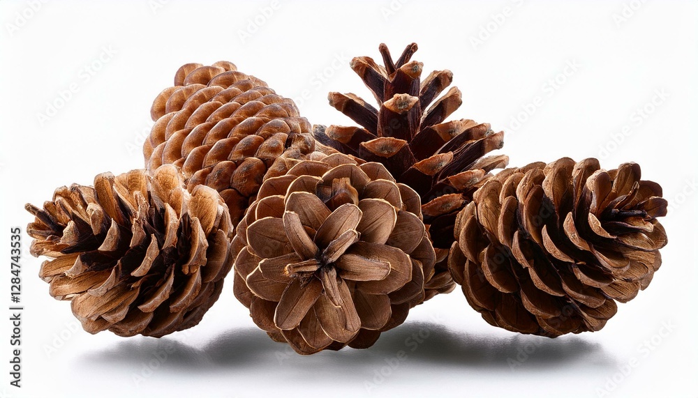 Closeup group of natural dry pine cones on Transparent Backdrop, PNG File Closeup group of natural dry pine cones on Transparent Backdrop, PNG File